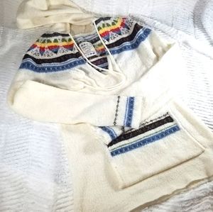 3/$12 Cute stretchy sweater with hood